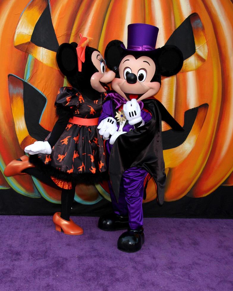LOS ANGELES, OCT 1 - Minnie Mouse, Mickey Mouse at the VIP Disney Halloween Event at Disney Consumer Product Pop Up Store on October 1, 2014 in Glendale, CA photo