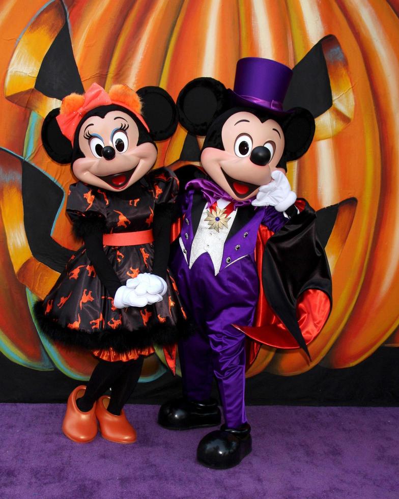 LOS ANGELES, OCT 1 - Minnie Mouse, Mickey Mouse at the VIP Disney Halloween Event at Disney Consumer Product Pop Up Store on October 1, 2014 in Glendale, CA photo