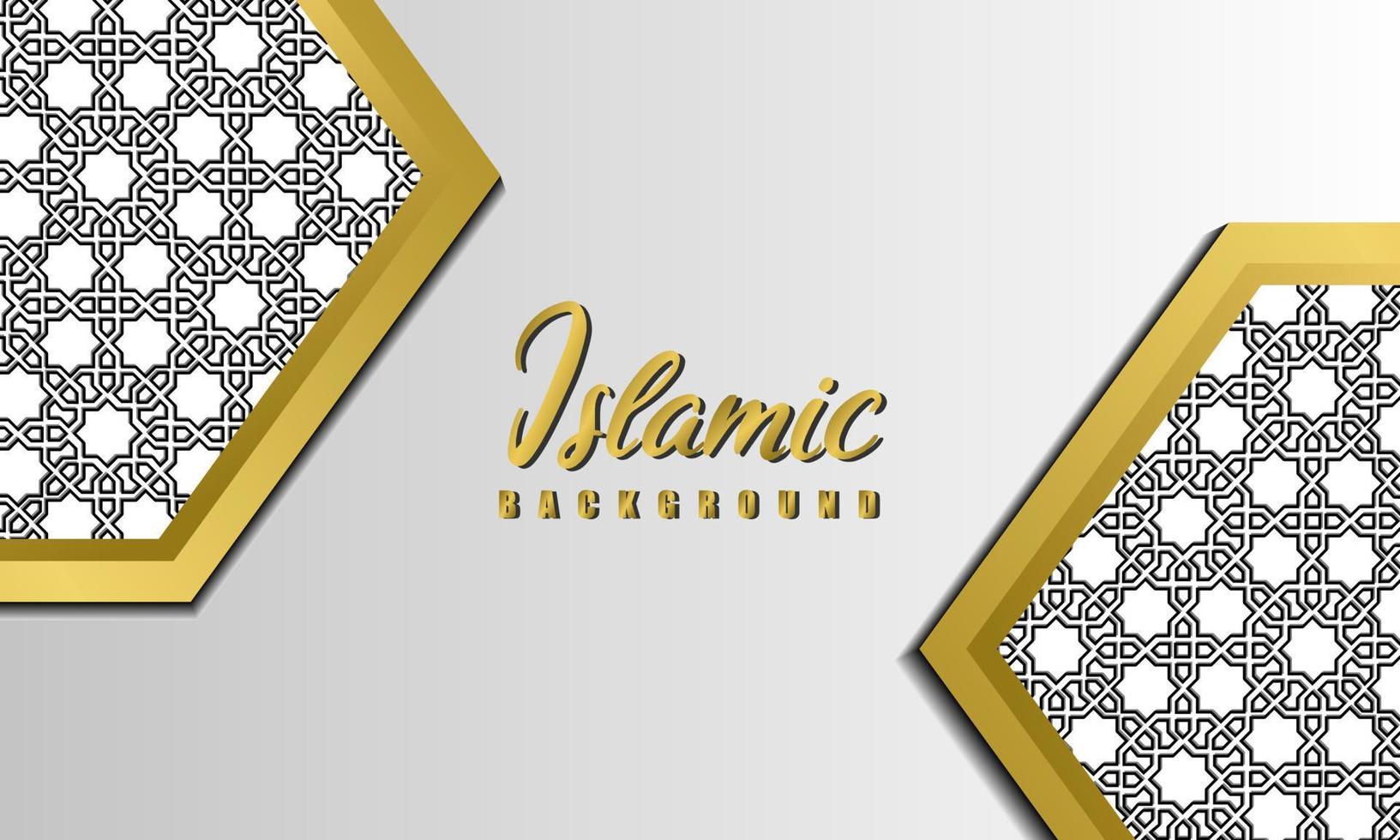 Arabic elegant luxury ornamental islamic background with islamic pattern decorative ornament vector