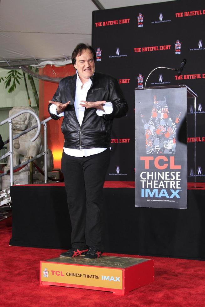 LOS ANGELES, JAN 5 - Quentin Tarantino at the Quentin Tarantino Hand and Footprints Ceremony at the TCL Chinese Theater IMAX on January 5, 2016 in Los Angeles, CA photo
