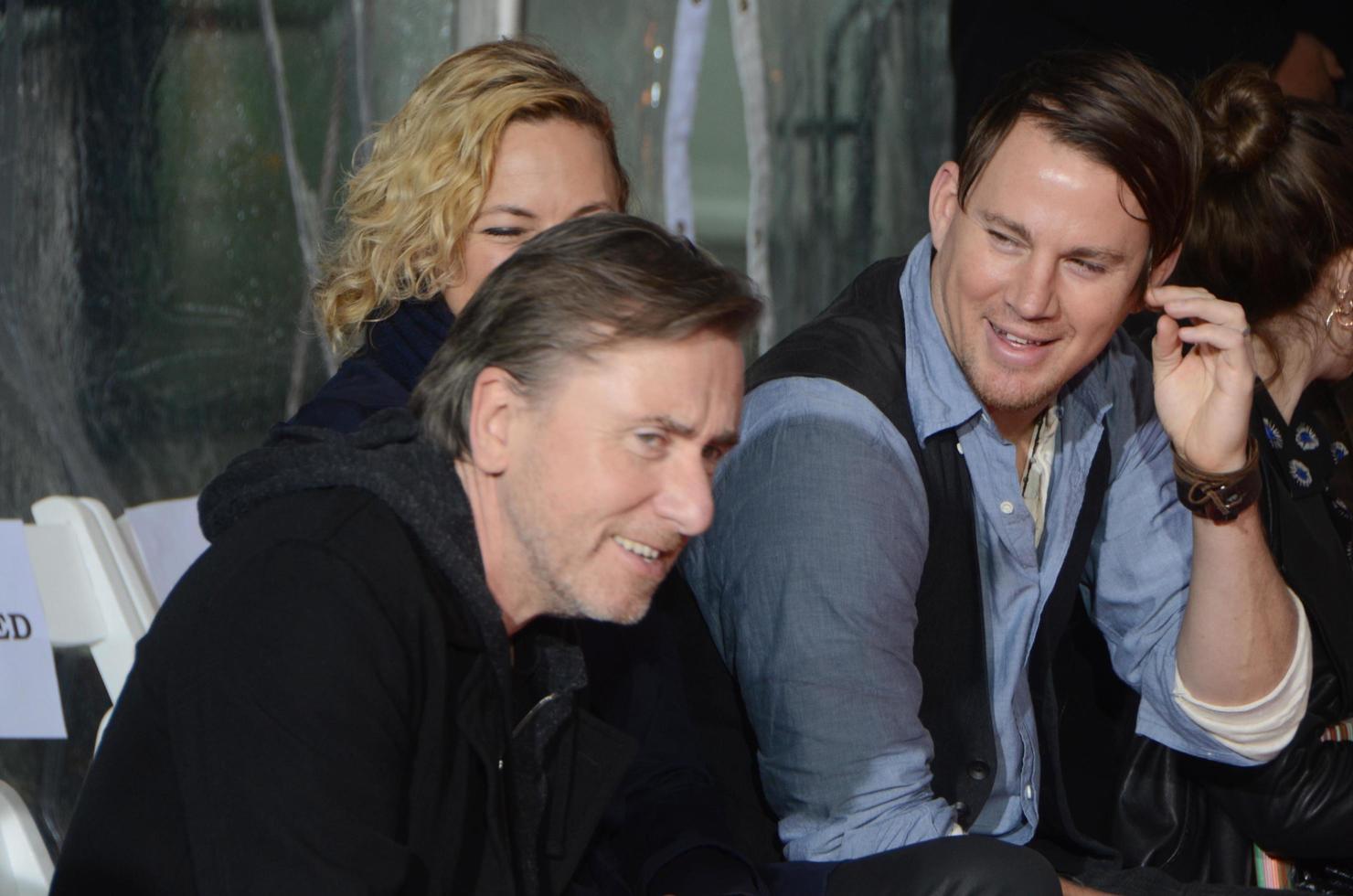 LOS ANGELES, JAN 5 - Tim Roth, Zoe Bell, Channing Tatum at the Quentin Tarantino Hand and Footprints Ceremony at the TCL Chinese Theater IMAX on January 5, 2016 in Los Angeles, CA photo