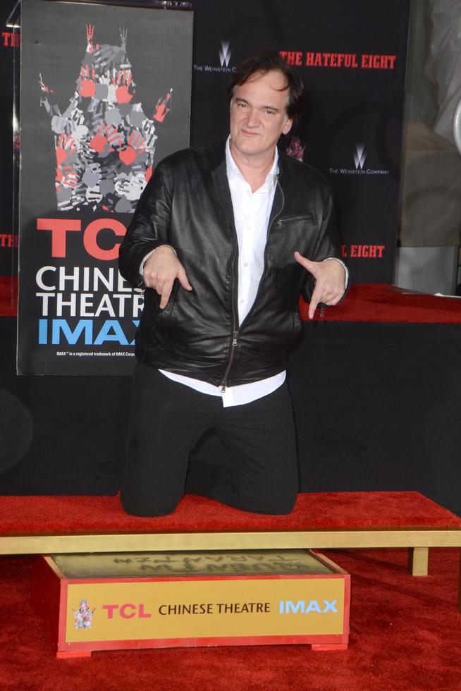 LOS ANGELES, JAN 5 - Quentin Tarantino at the Quentin Tarantino Hand and Footprints Ceremony at the TCL Chinese Theater IMAX on January 5, 2016 in Los Angeles, CA photo
