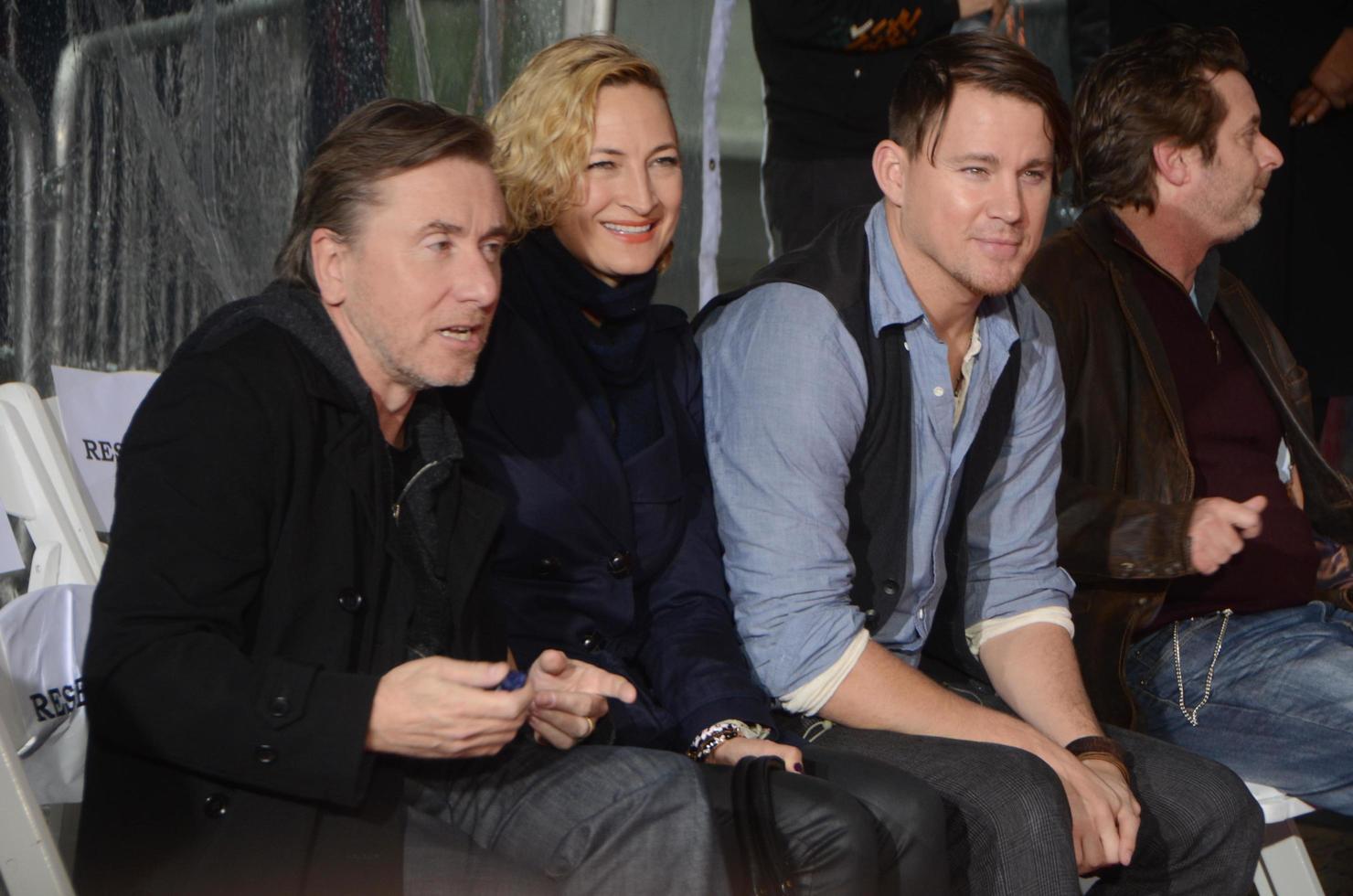 LOS ANGELES, JAN 5 - Tim Roth, Zoe Bell, Channing Tatum at the Quentin Tarantino Hand and Footprints Ceremony at the TCL Chinese Theater IMAX on January 5, 2016 in Los Angeles, CA photo