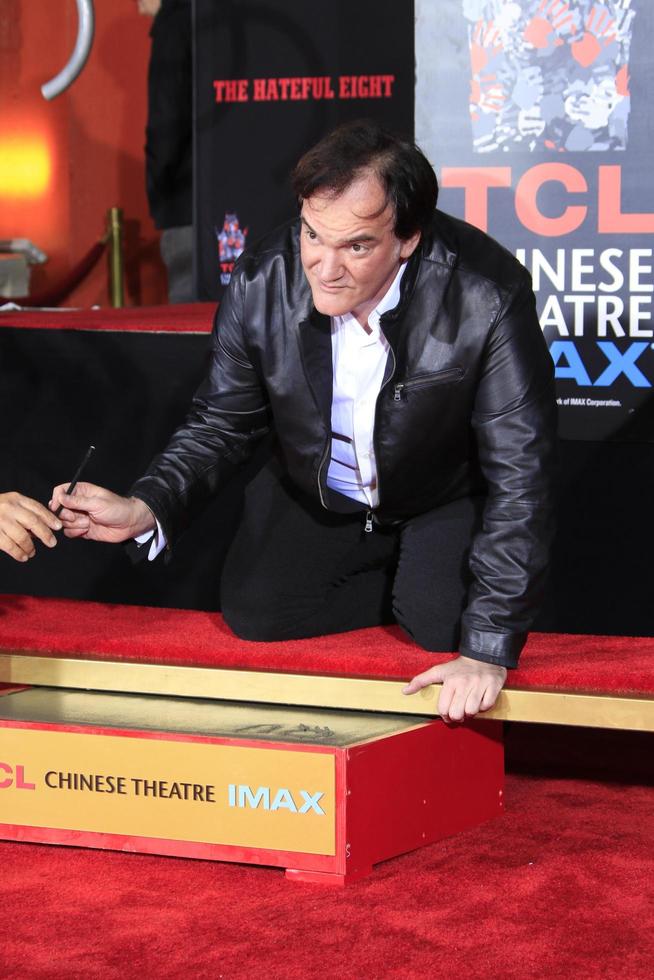 LOS ANGELES, JAN 5 - Quentin Tarantino at the Quentin Tarantino Hand and Footprints Ceremony at the TCL Chinese Theater IMAX on January 5, 2016 in Los Angeles, CA photo