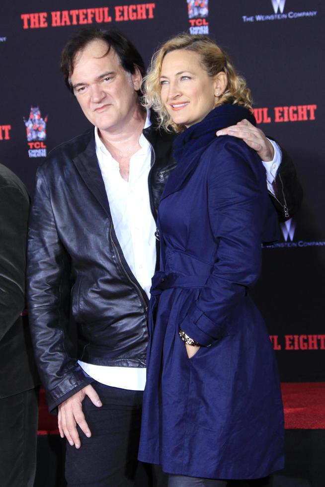 LOS ANGELES, JAN 5 - Quentin Tarantino, Zoe Bell at the Quentin Tarantino Hand and Footprints Ceremony at the TCL Chinese Theater IMAX on January 5, 2016 in Los Angeles, CA photo