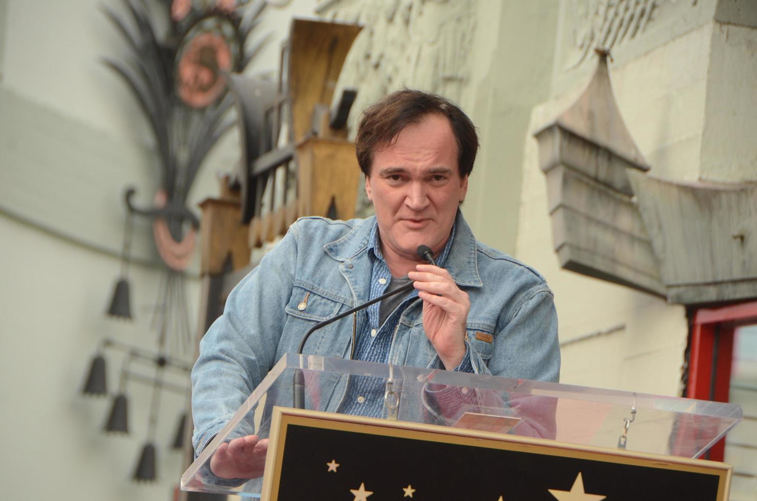 LOS ANGELES, DEC 21 - Quentin Tarantino at the Quentin Tarantino Hollywood Walk of Fame Star Ceremony at the Hollywood Blvd on December 21, 2015 in Los Angeles, CA photo