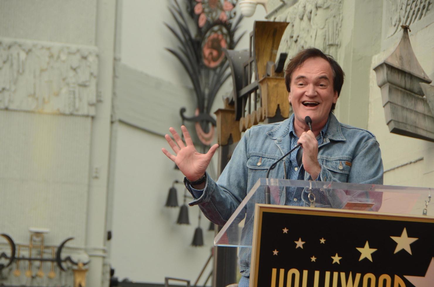 LOS ANGELES, DEC 21 - Quentin Tarantino at the Quentin Tarantino Hollywood Walk of Fame Star Ceremony at the Hollywood Blvd on December 21, 2015 in Los Angeles, CA photo