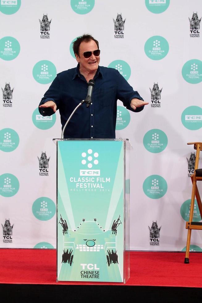 LOS ANGELES, APR 12 - Quentin Tarantino at the Jerry Lewis Hand and Footprint Ceremony at TCL Chinese Theater on April 12, 2014 in Los Angeles, CA photo