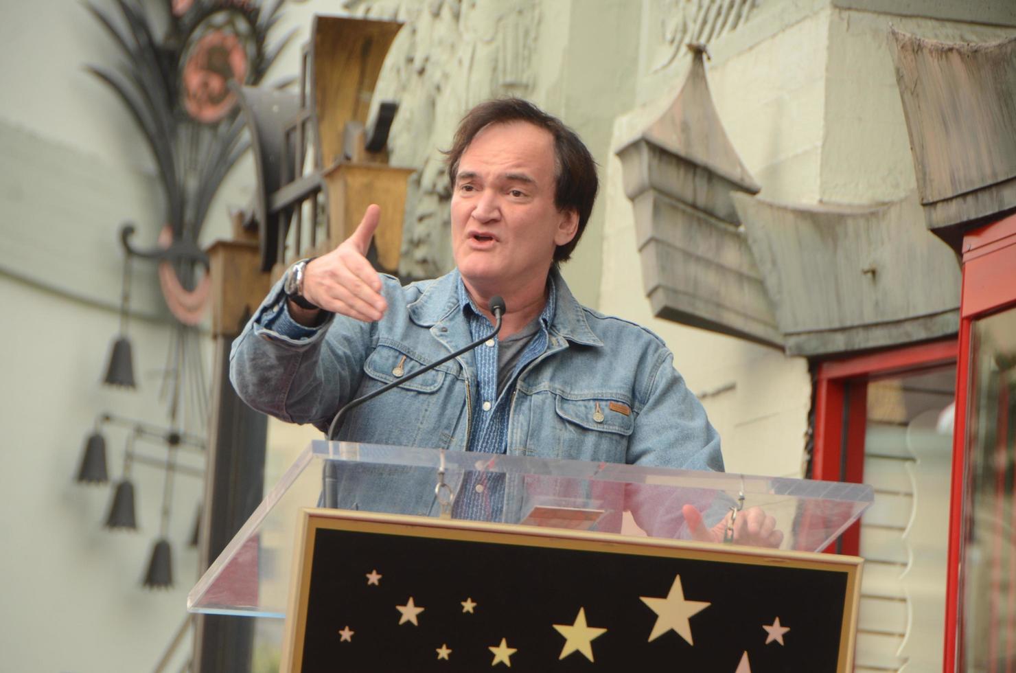 LOS ANGELES, DEC 21 - Quentin Tarantino at the Quentin Tarantino Hollywood Walk of Fame Star Ceremony at the Hollywood Blvd on December 21, 2015 in Los Angeles, CA photo