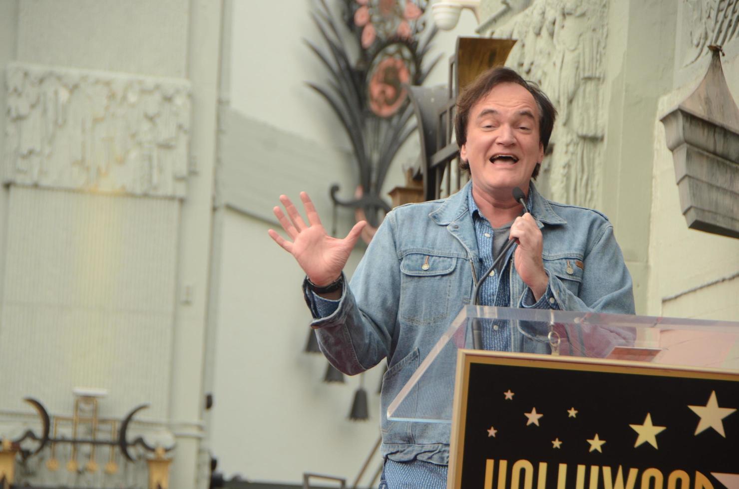 LOS ANGELES, DEC 21 - Quentin Tarantino at the Quentin Tarantino Hollywood Walk of Fame Star Ceremony at the Hollywood Blvd on December 21, 2015 in Los Angeles, CA photo