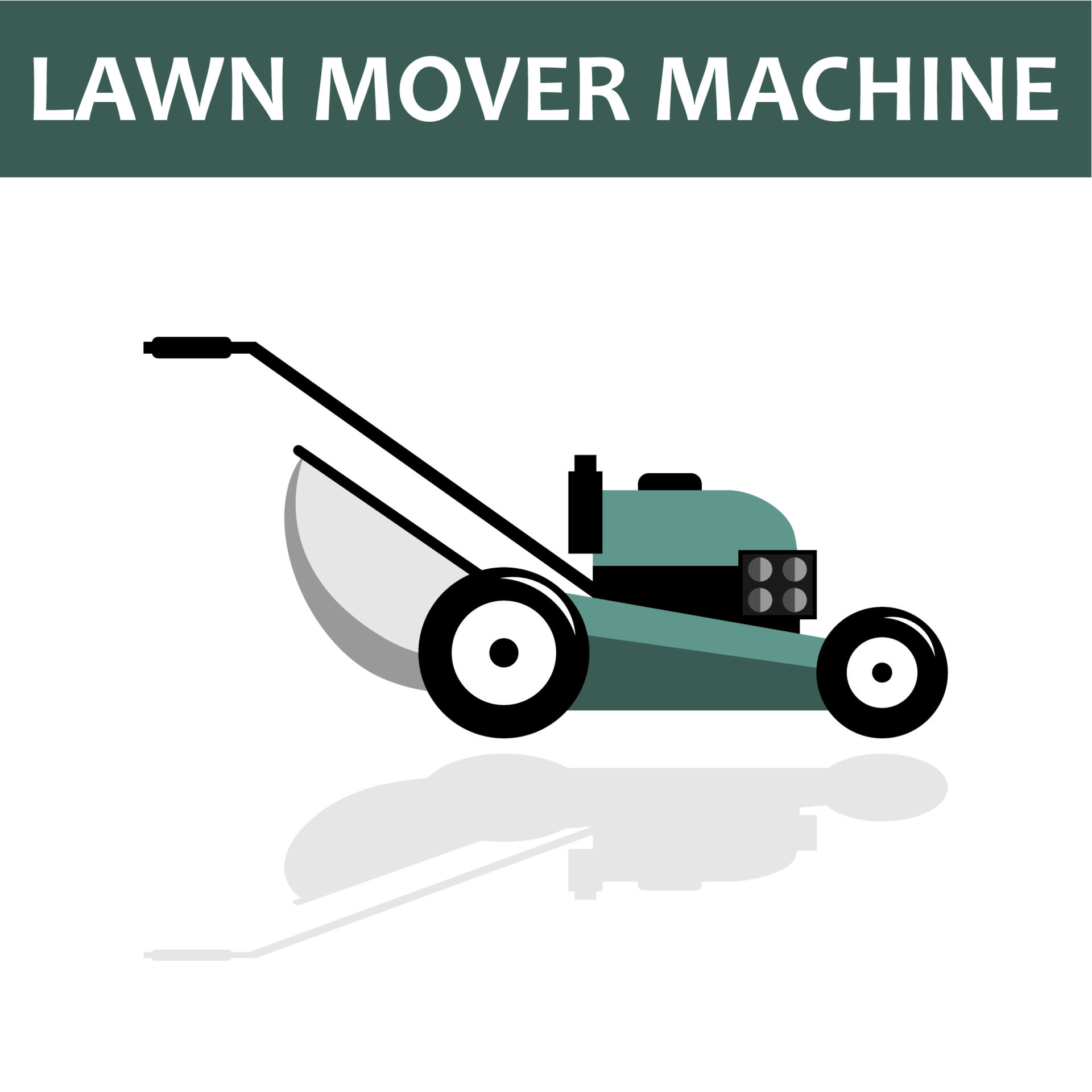 lawn mower equipment isolated vector 9524778 Vector Art at Vecteezy