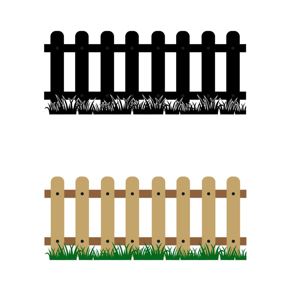 Fence icon vector. Garden Fencing illustration. fencing symbol. vector