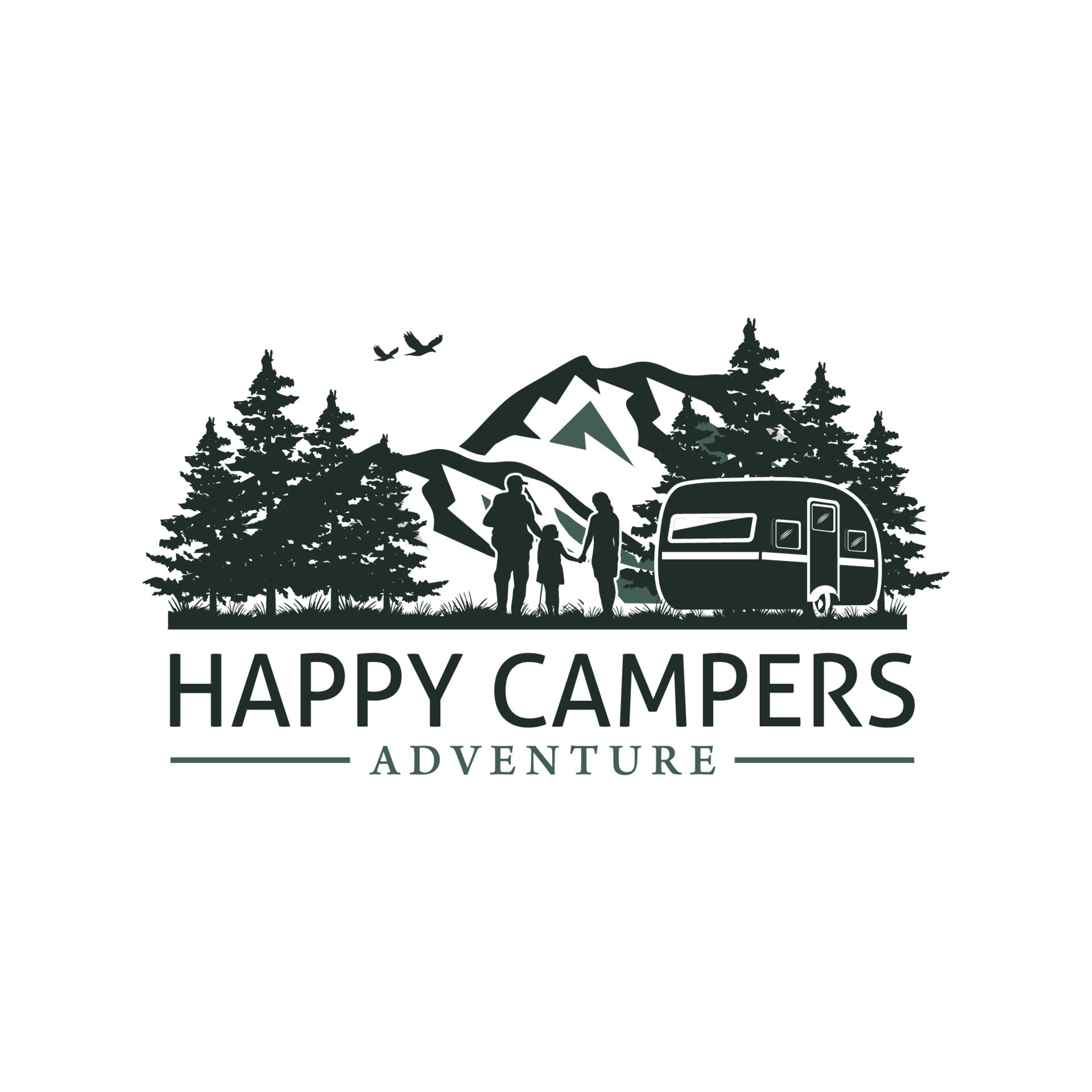 camping trip logo