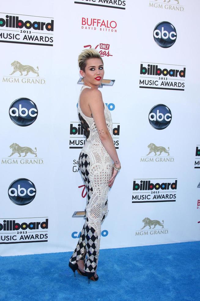 LOS ANGELES, MAY 19 - Miley Cyrus arrives at the Billboard Music Awards 2013 at the MGM Grand Garden Arena on May 19, 2013 in Las Vegas, NV photo