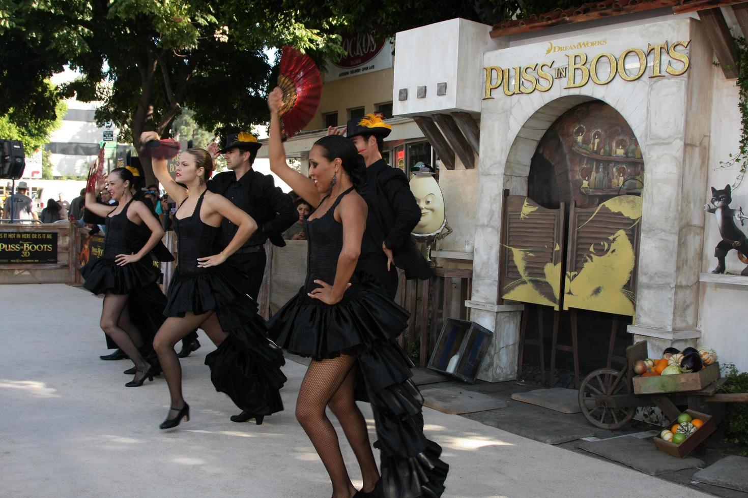 LOS ANGELES, OCT 23 - Amosphere, Dancers   Puss In Boots Los Angeles Premiere  Sharon Leal arriving at the Puss In Boots Premiere at the Regency Village Theater on October 23, 2011 in Westwood, CA photo