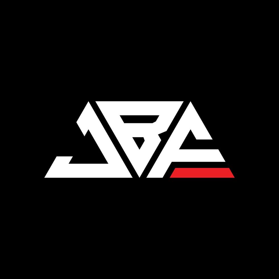 JBF triangle letter logo design with triangle shape. JBF triangle logo design monogram. JBF triangle vector logo template with red color. JBF triangular logo Simple, Elegant, and Luxurious Logo. JBF
