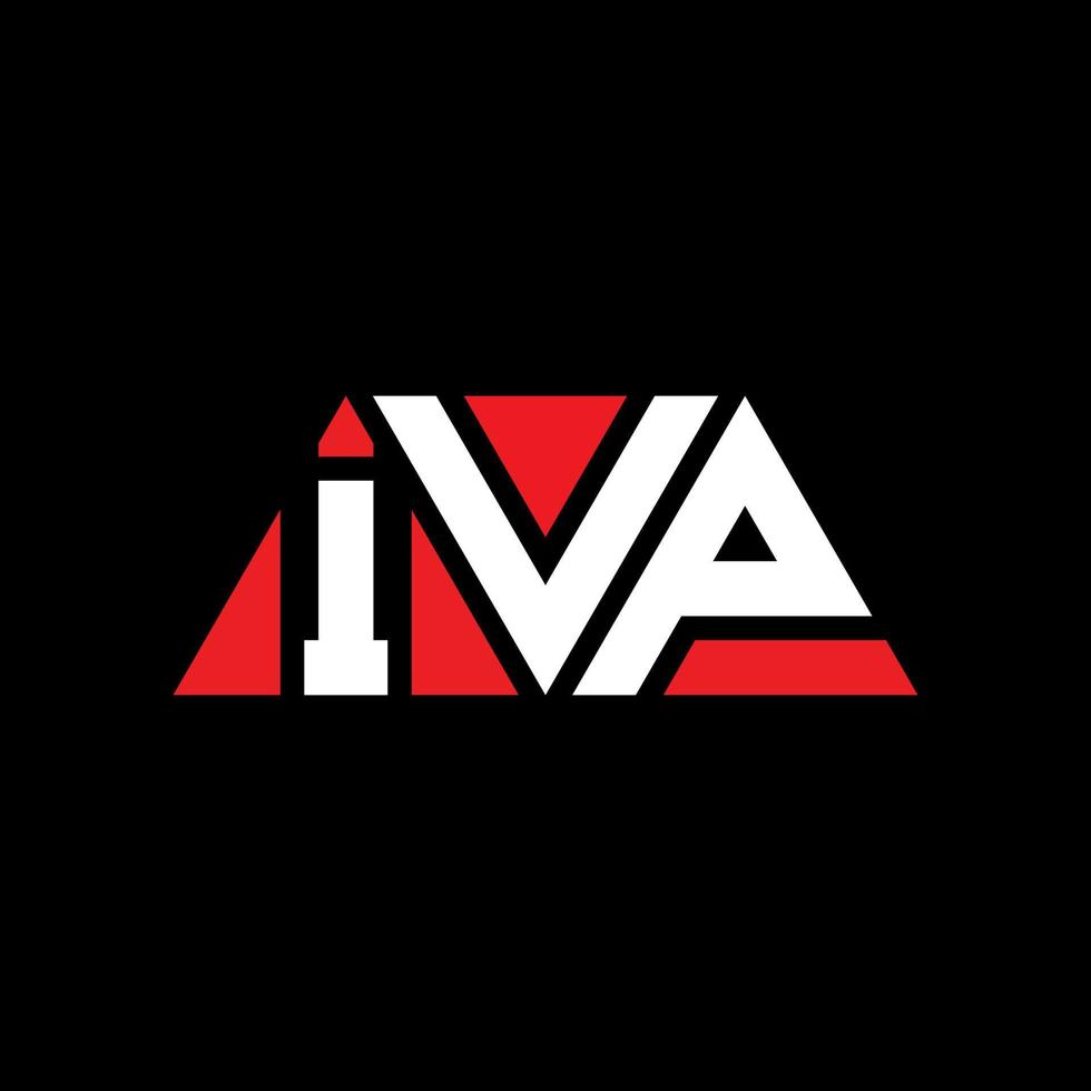 IVP triangle letter logo design with triangle shape. IVP triangle logo design monogram. IVP triangle vector logo template with red color. IVP triangular logo Simple, Elegant, and Luxurious Logo. IVP