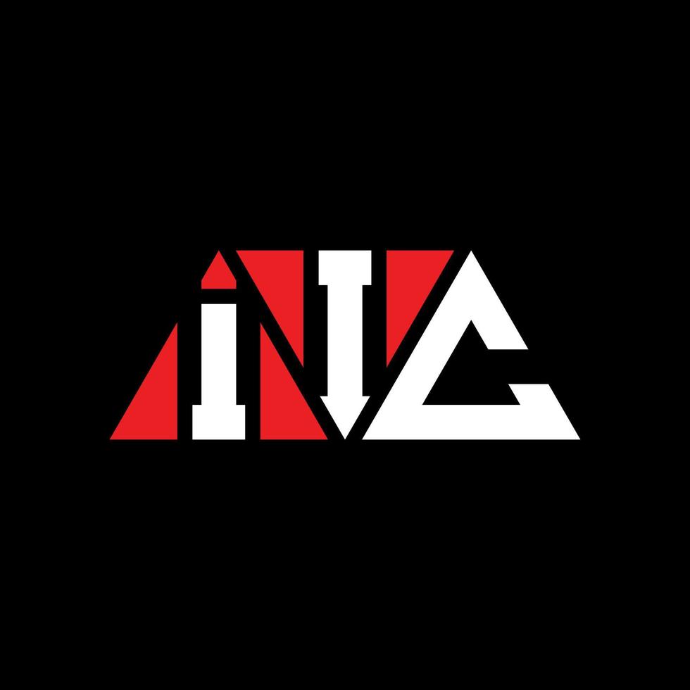 IIC triangle letter logo design with triangle shape. IIC triangle logo design monogram. IIC triangle vector logo template with red color. IIC triangular logo Simple, Elegant, and Luxurious Logo. IIC
