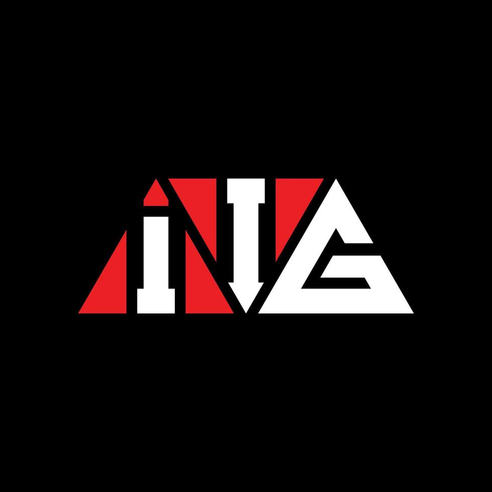IIG triangle letter logo design with triangle shape. IIG triangle logo design monogram. IIG triangle vector logo template with red color. IIG triangular logo Simple, Elegant, and Luxurious Logo. IIG