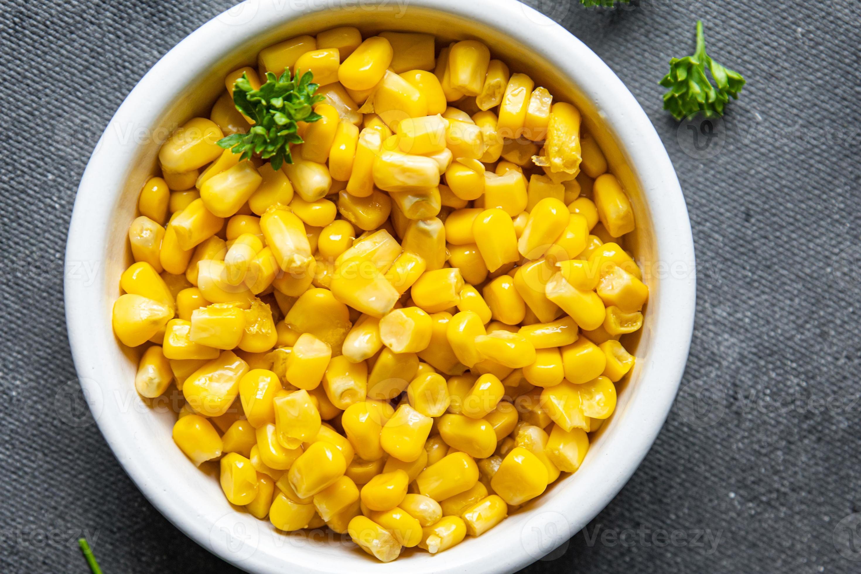 corn maize plate boiled ready to eat fresh healthy meal food snack diet