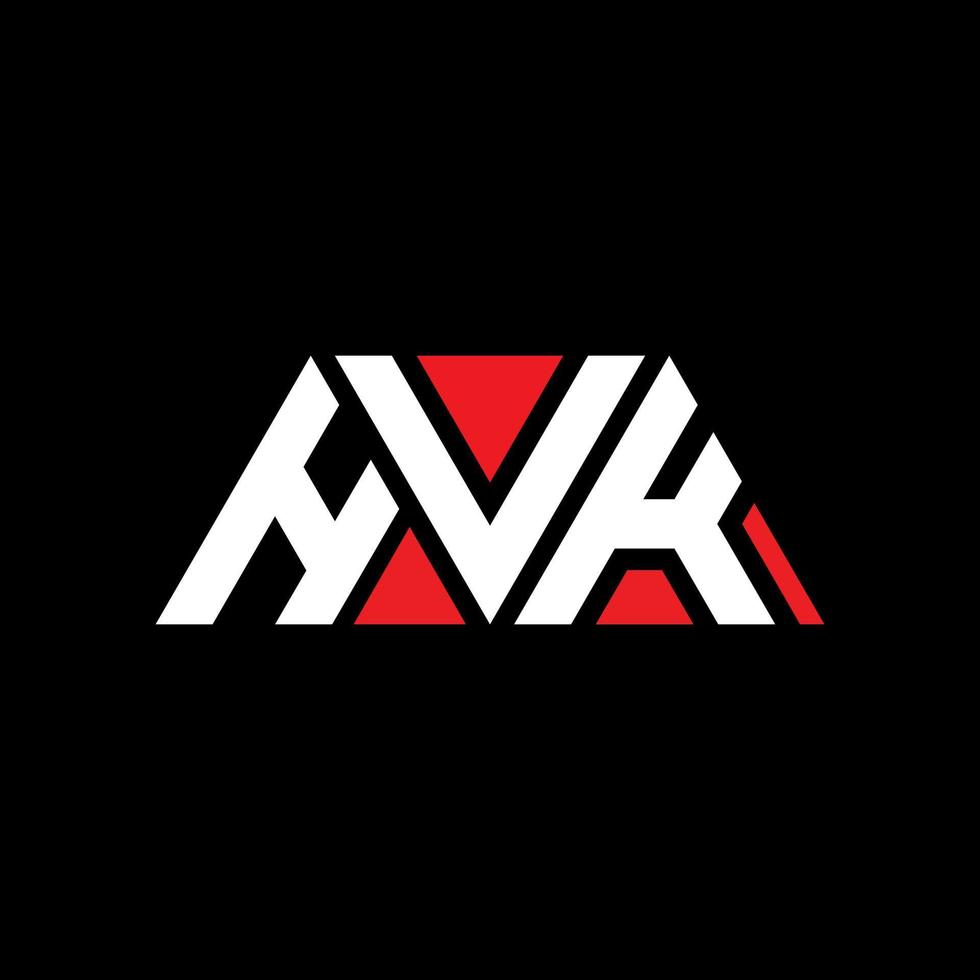 HVK triangle letter logo design with triangle shape. HVK triangle logo design monogram. HVK triangle vector logo template with red color. HVK triangular logo Simple, Elegant, and Luxurious Logo. HVK