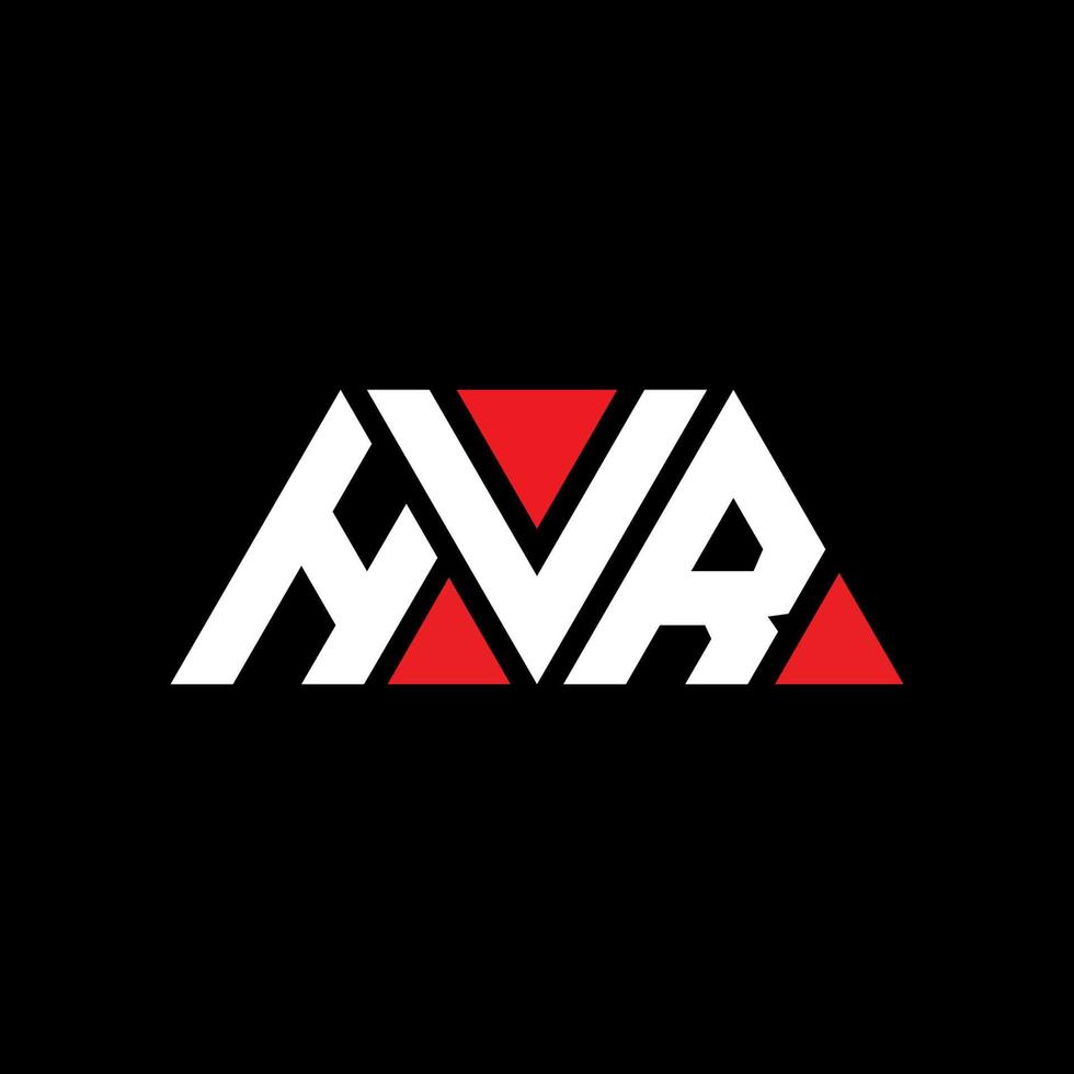 diseño de logotipo de letra de triángulo hvr con forma de triángulo. monograma de diseño del logotipo del triángulo hvr. plantilla de logotipo de vector de triángulo hvr con color rojo. logotipo triangular hvr logotipo simple, elegante y lujoso. hvr