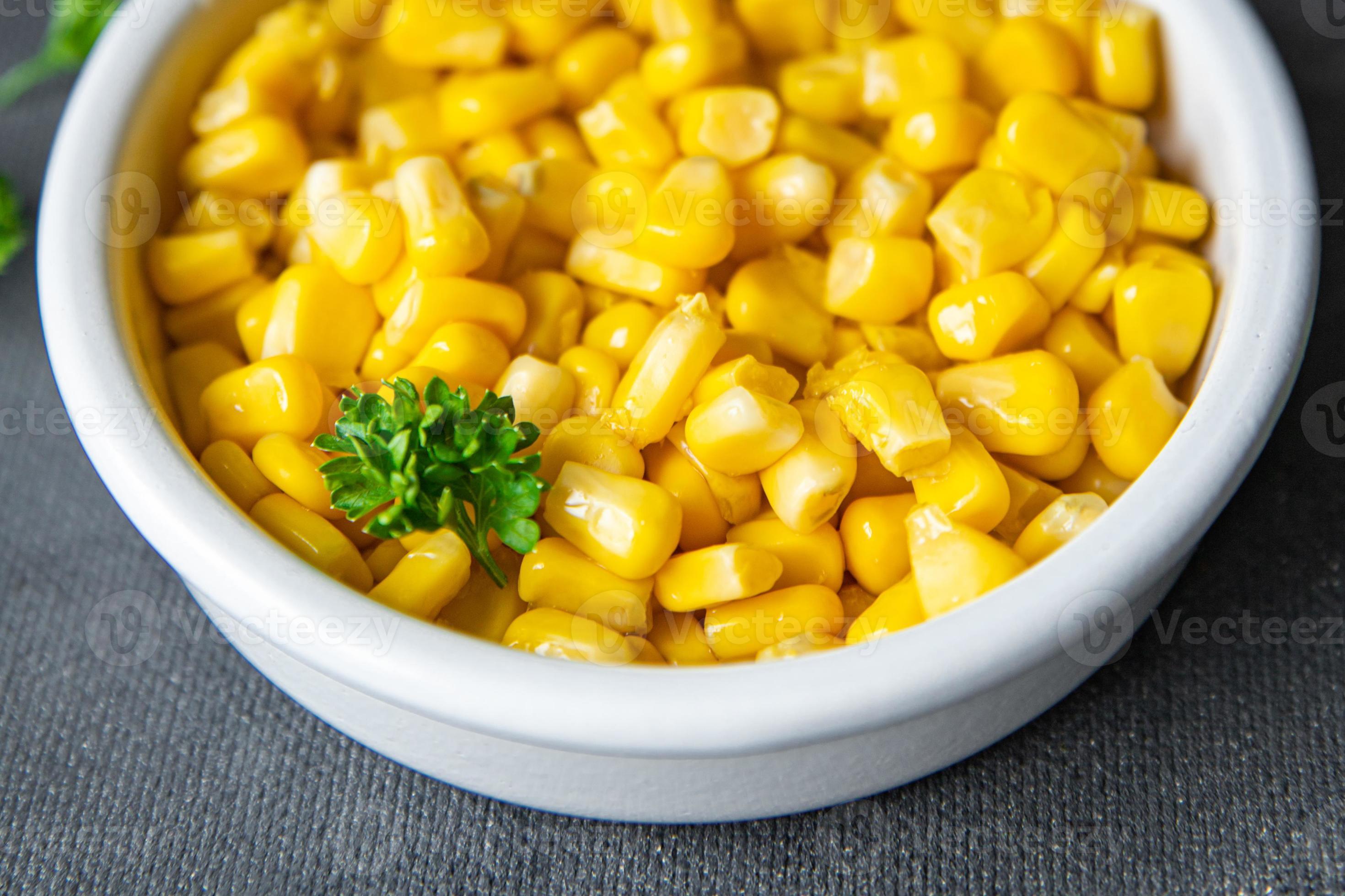 corn maize plate boiled ready to eat fresh healthy meal food snack diet