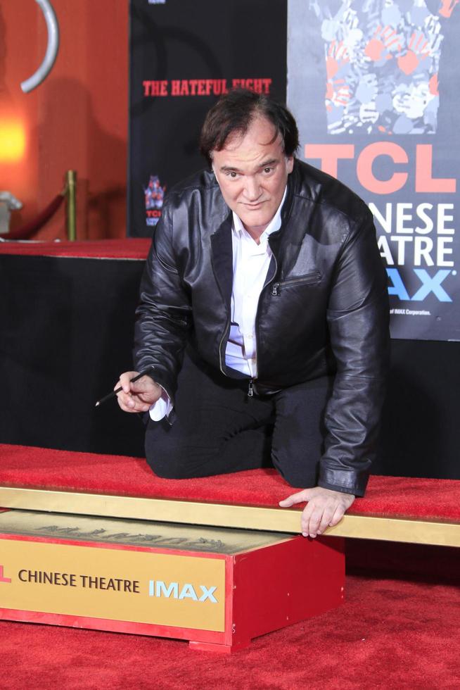 LOS ANGELES, JAN 5 - Quentin Tarantino at the Quentin Tarantino Hand and Footprints Ceremony at the TCL Chinese Theater IMAX on January 5, 2016 in Los Angeles, CA photo