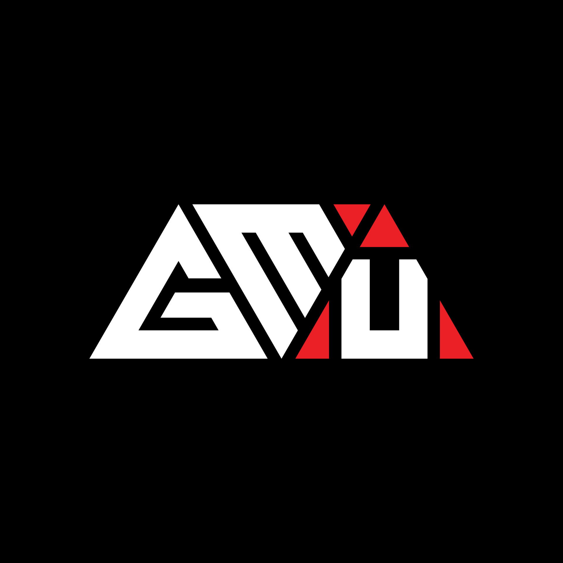 GMU triangle letter logo design with triangle shape GMU triangle logo design monogram GMU GMU triangle letter logo design with triangle shape GMU triangle logo design monogram GMU