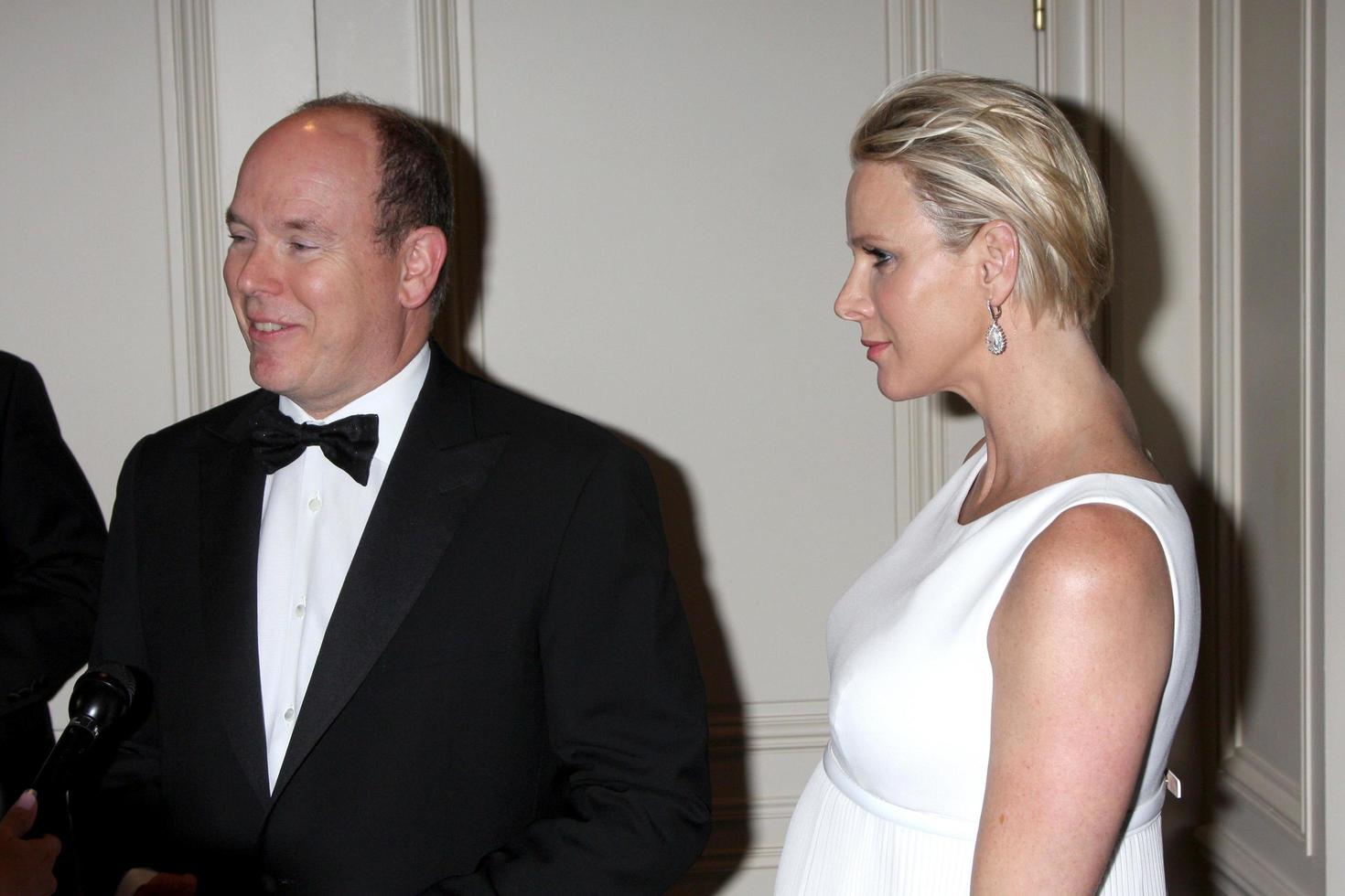 LOS ANGELES, OCT 8 - His Serene Highness Prince Albert II of Monaco, Her Serene Highness Princess Charlene of Monaco at the Princess Grace Foundation Gala 2014 on October 8, 2014 in Beverly Hills, CA photo