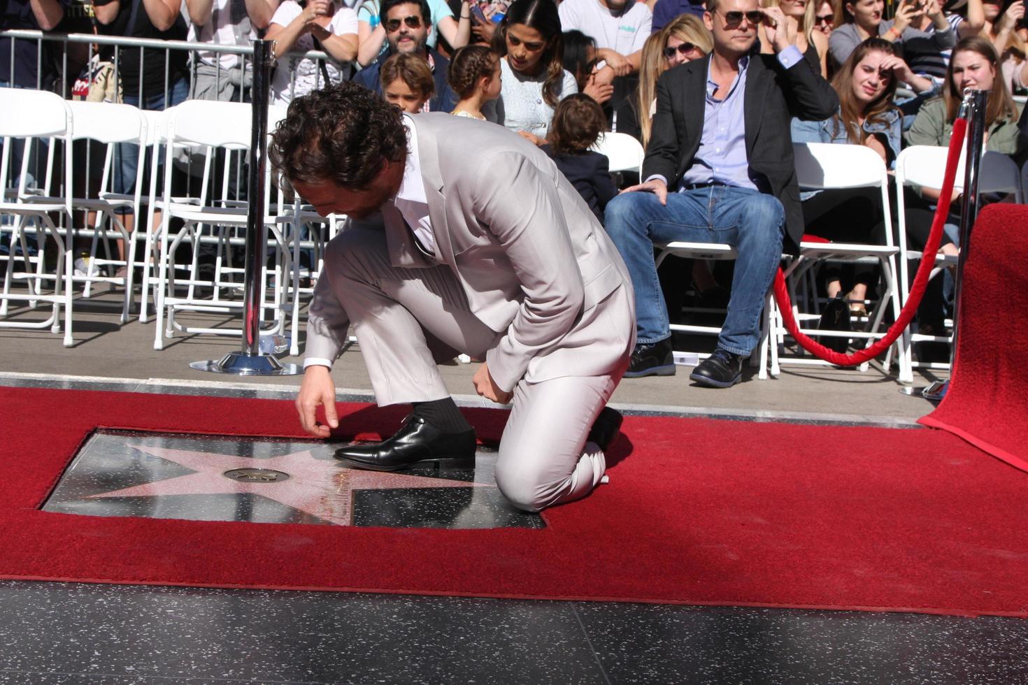 LOS ANGELES, NOV 17 - Matthew McConaughey at the Matthew McConaughey Hollywood Walk of Fame Star Ceremony at the Hollywood and Highland on November 17, 2014 in Los Angeles, CA photo