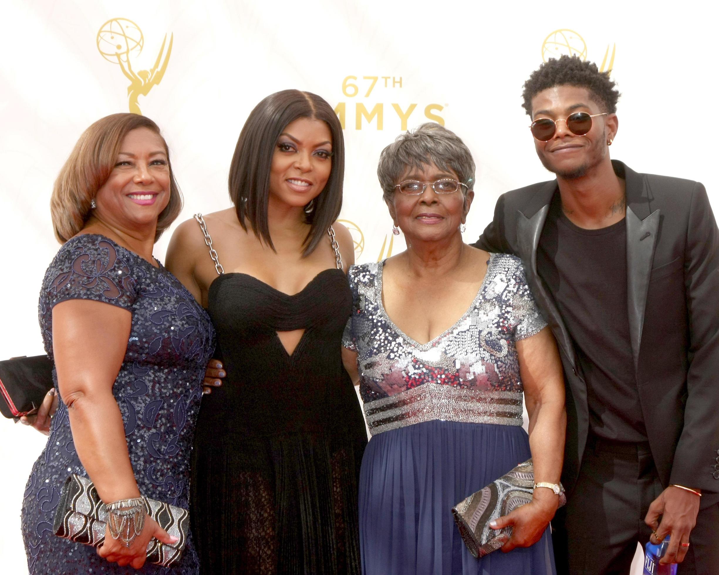LOS ANGELES, SEP 20 Taraji P Henson, Family at the Primetime Emmy