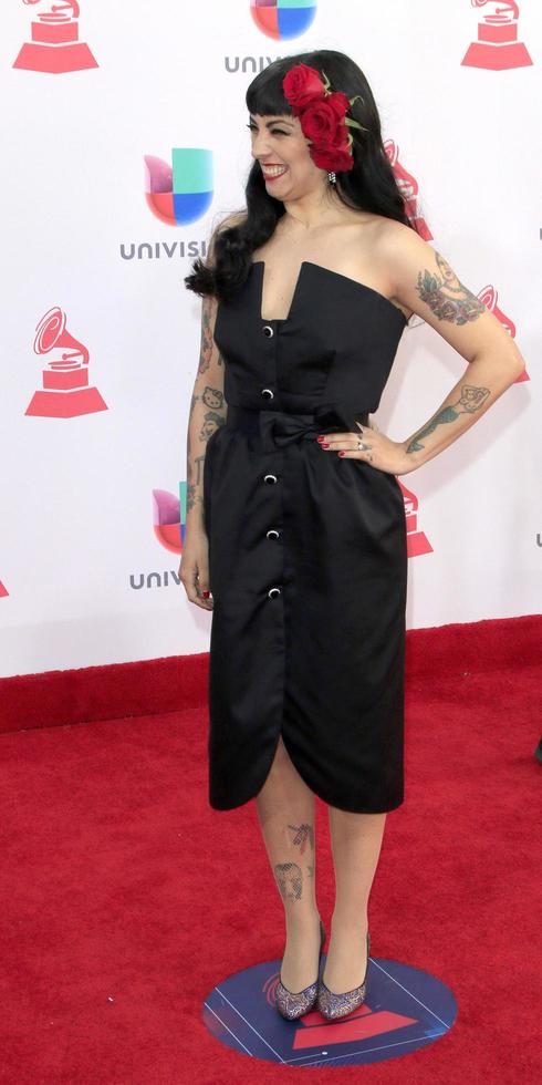 LAS VEGAS, NOV 17 -  Mon Laferte at the 17th Annual Latin Grammy Awards at T-Mobile Arena on November 17, 2016 in Las Vegas, NV photo