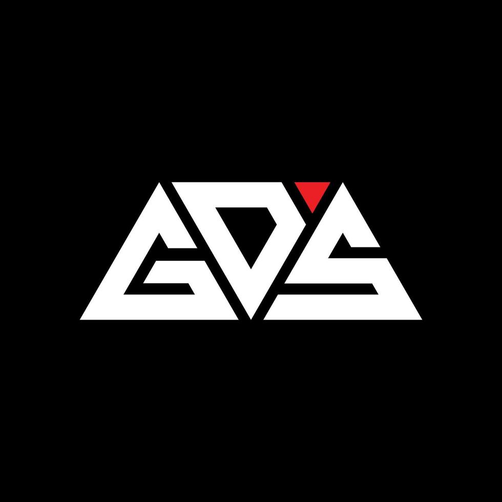 GDS triangle letter logo design with triangle shape. GDS triangle logo design monogram. GDS triangle vector logo template with red color. GDS triangular logo Simple, Elegant, and Luxurious Logo. GDS