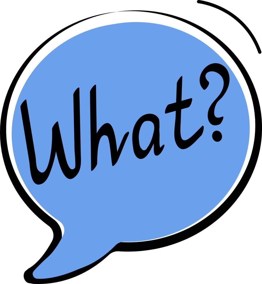 A hand-drawn speech bubble isolated on a white background.An element of a set of doodles. Vector illustration.The image of the dialogue in bright colors. Thoughts, communication, comments.