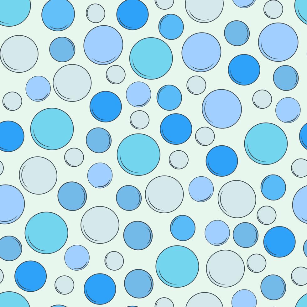 Seamless pattern with soap bubbles on a white background vector