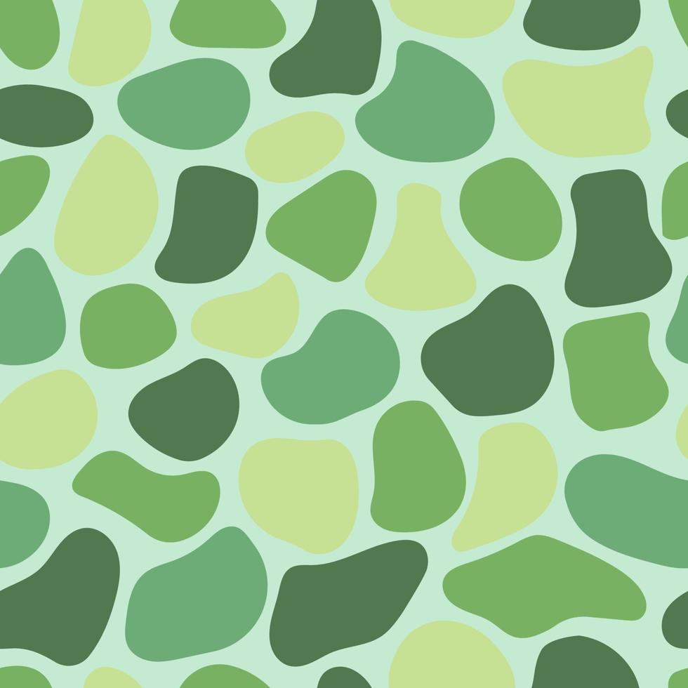 Green stones painted pattern vector