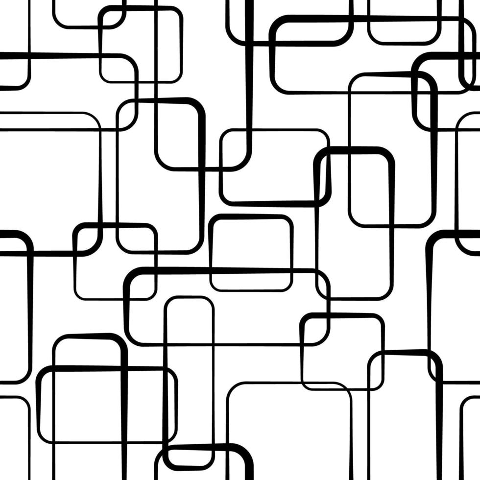 Abstract seamless geometric monochrome pattern. Vector floor texture background.