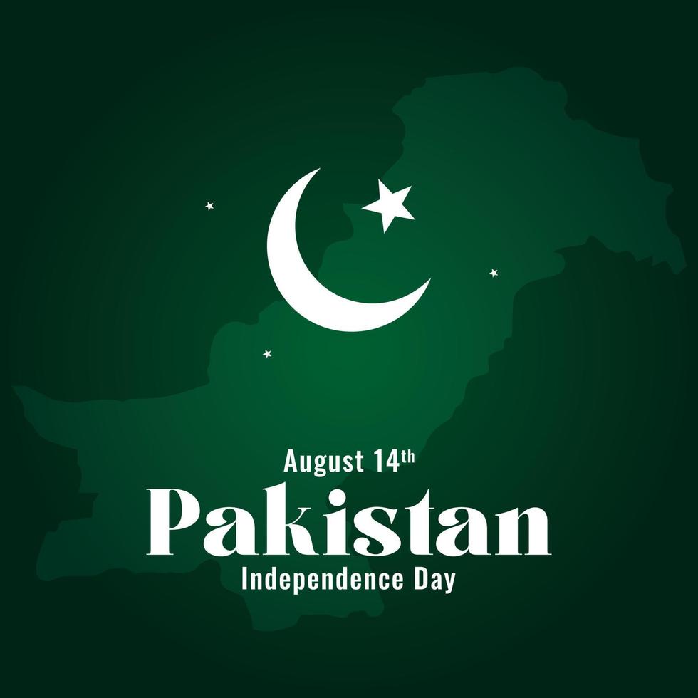 ilustración de vector de día de la independencia de pakistán