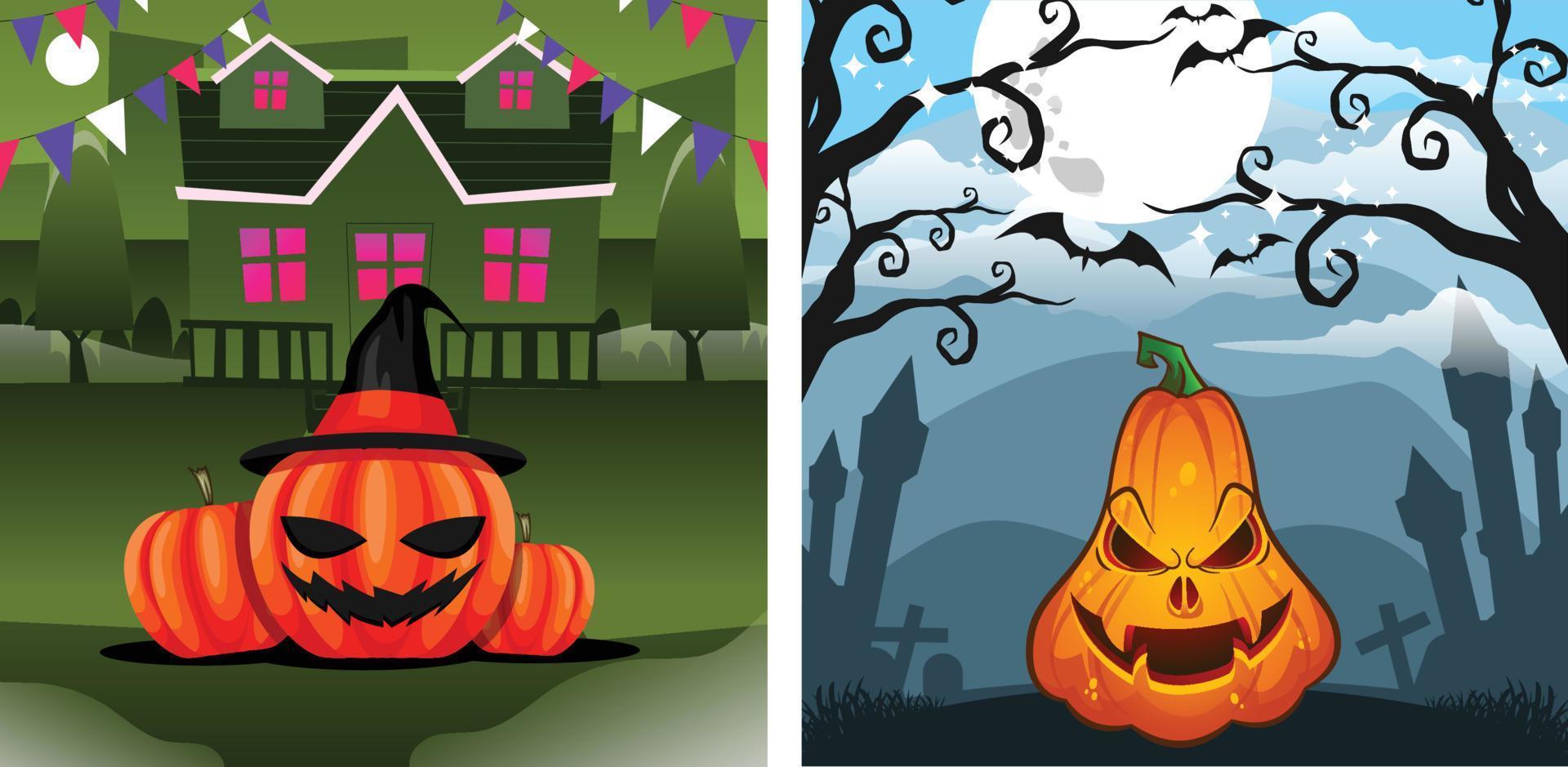 Halloween Day Scary Vector