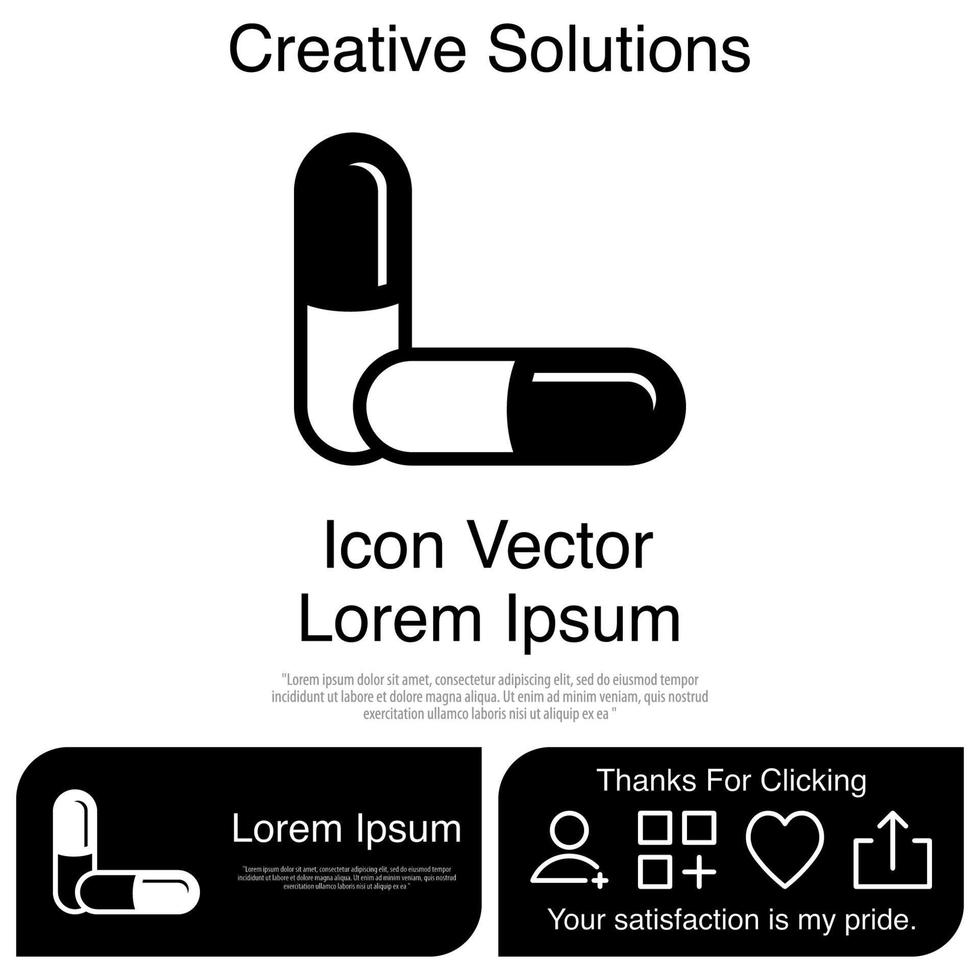 Capsule Icon EPS 10 vector
