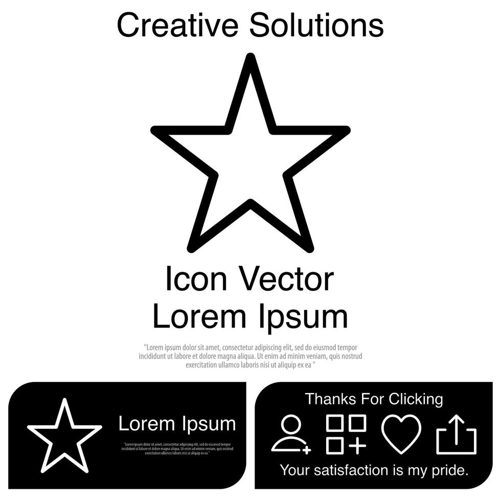 icono de estrella eps 10 vector