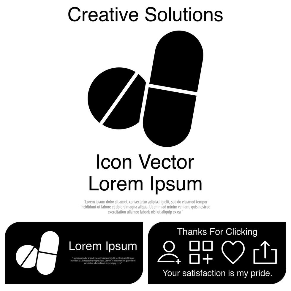Pill Icon EPS 10 vector
