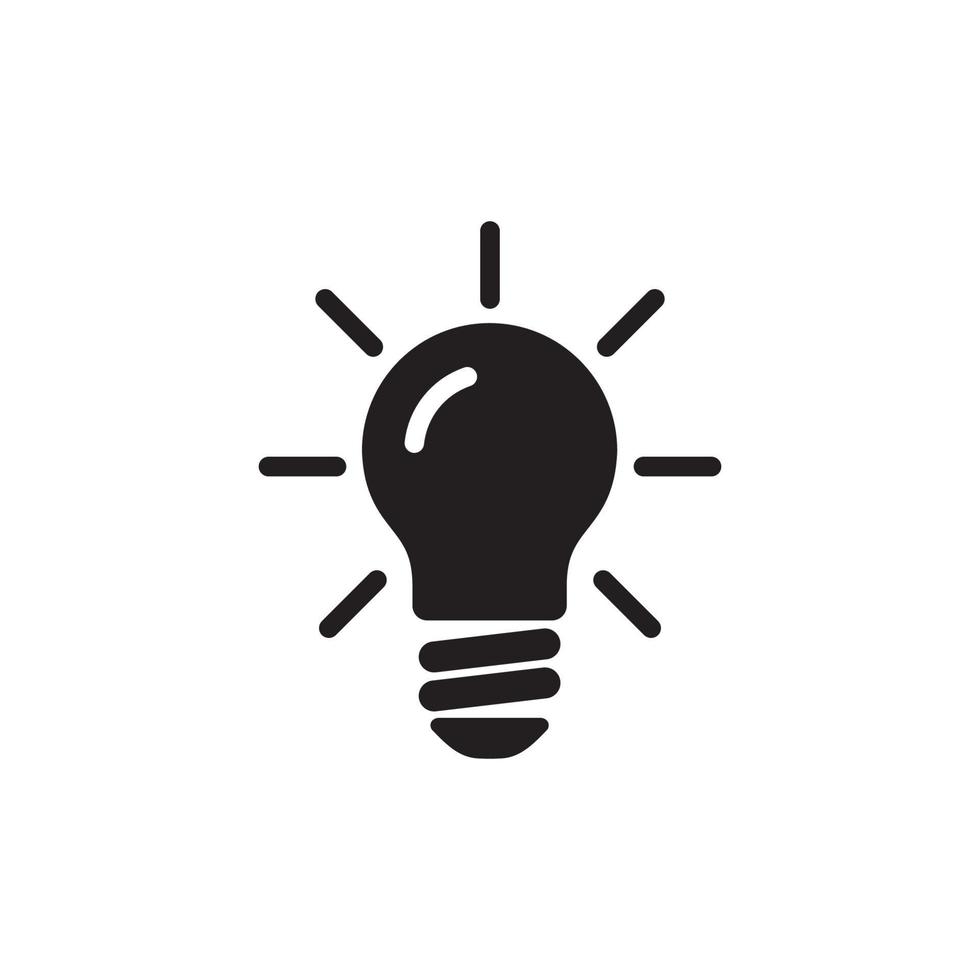 Light Bulb Icon EPS 10 vector