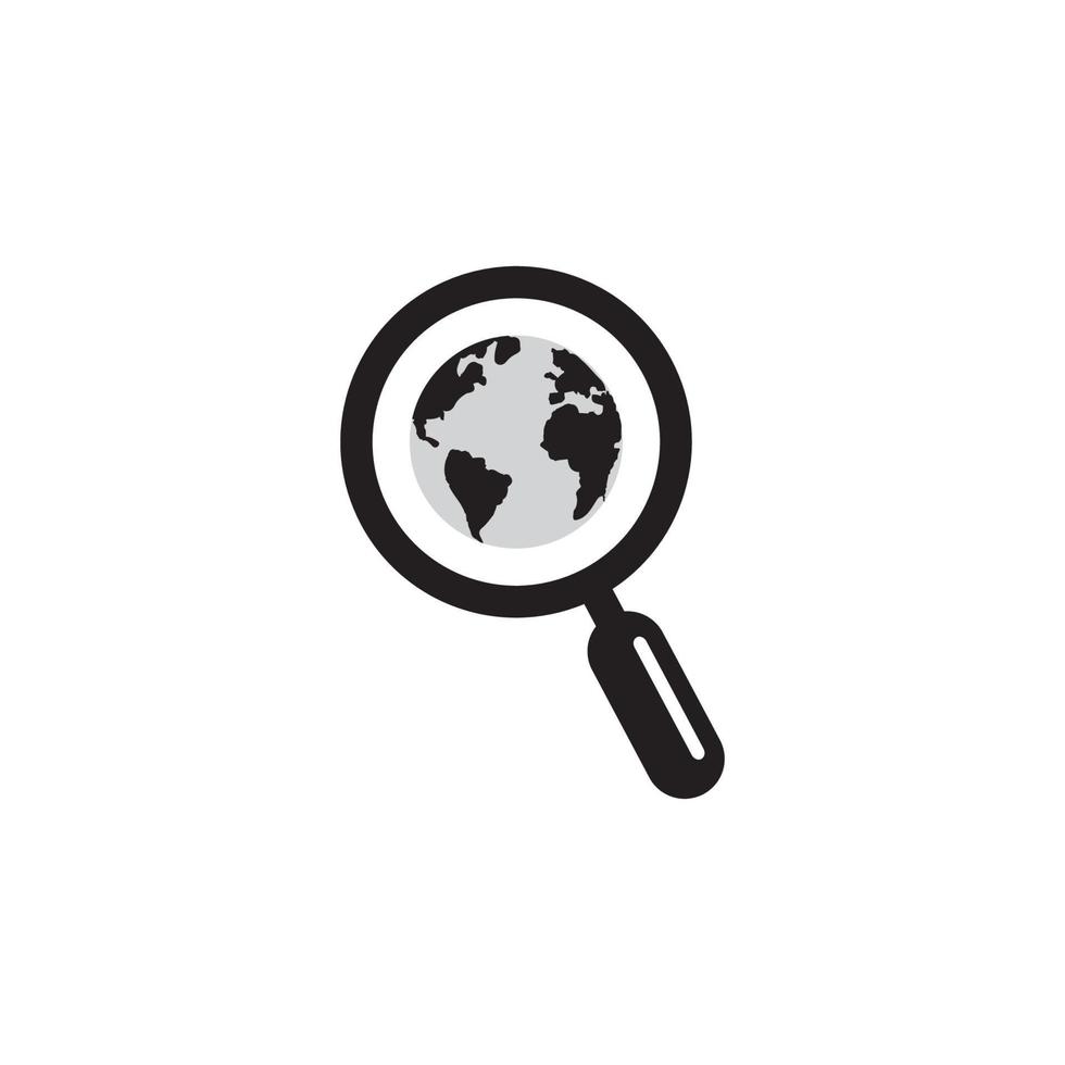 Magnifying Glass Icon EPS 10 vector