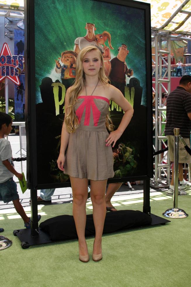 LOS ANGELES, AUG 5 - Sierra McCormick arrives at the ParaNorman Premiere at Universal CityWalk on August 5, 2012 in Universal City, CA photo