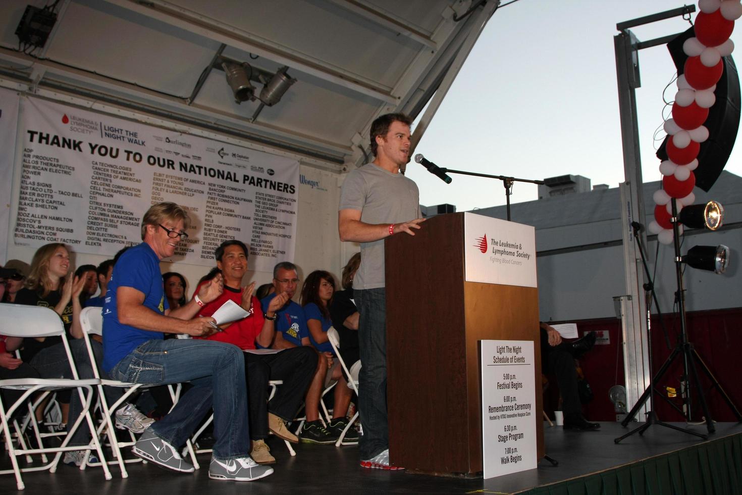 LOS ANGELES, OCT 1 -  VIPS arriving at the Light The Night Hollywood Walk 2011 at the Sunset Gower Studios on October 1, 2011 in Los Angeles, CA photo