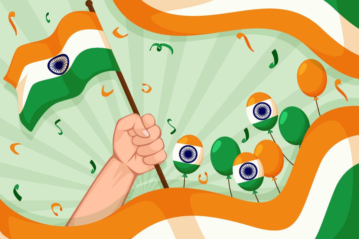 India Independence Day Background vector