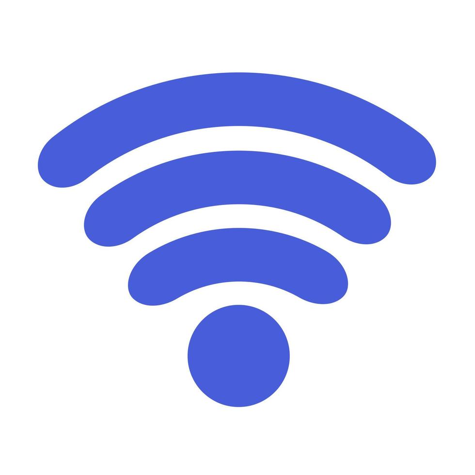 icono de wifi. símbolo de red inalámbrica para conexión a Internet. estilo plano ilustración vectorial vector