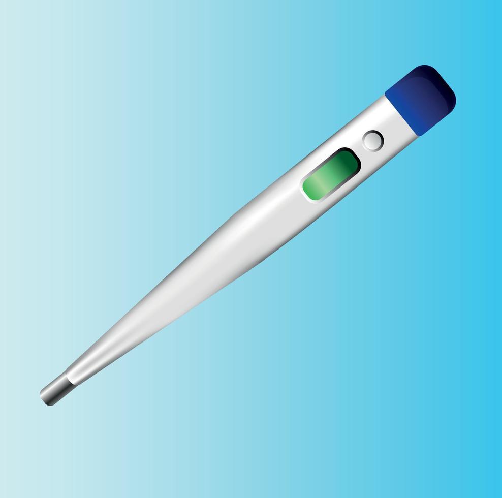 Digital thermometer illustration vector